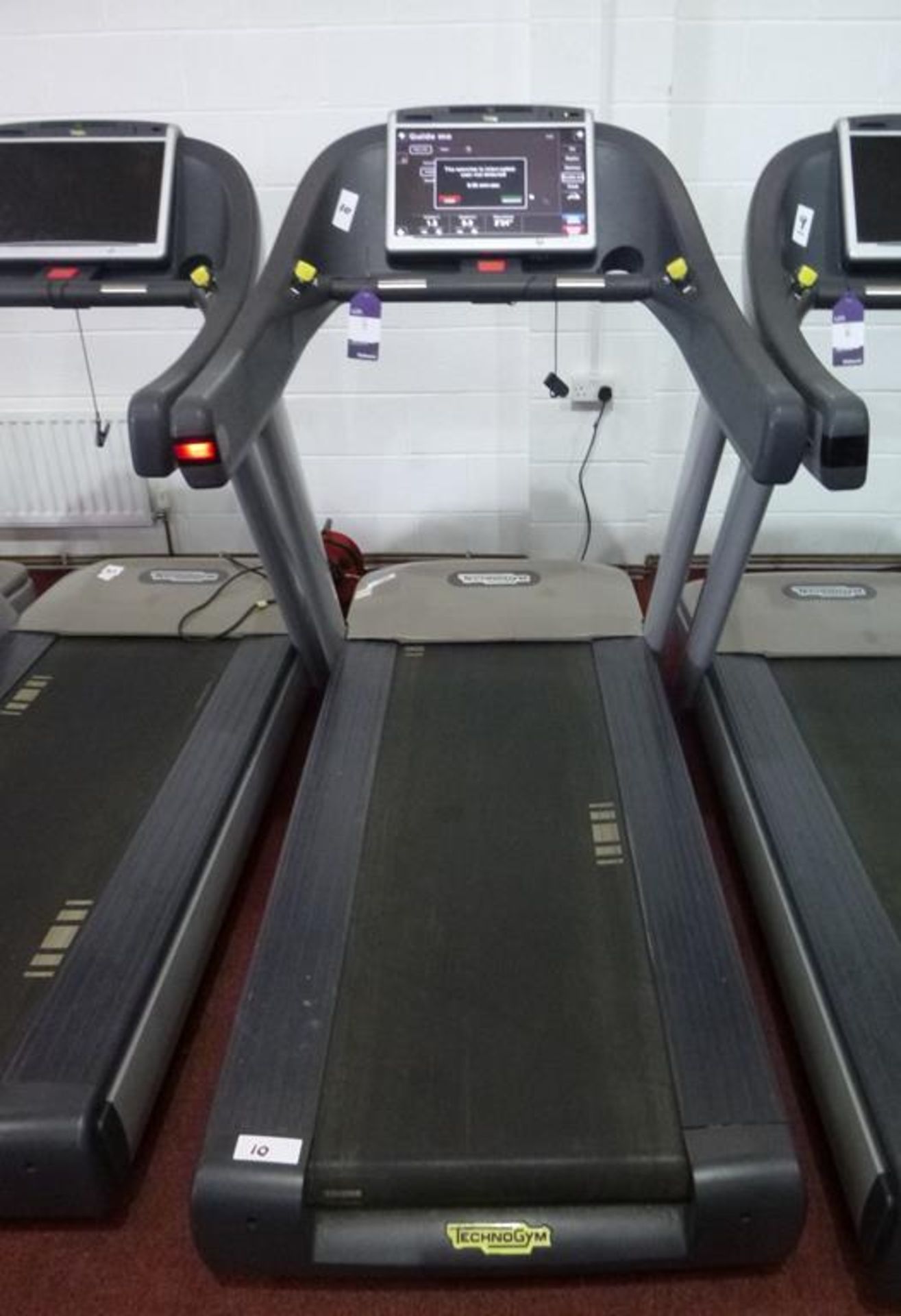 * A TechnoGym Model Dakbey Treadmill Touch Screen complete with iPod Dock s/n DAKBEY13002120 YOM - Image 6 of 6