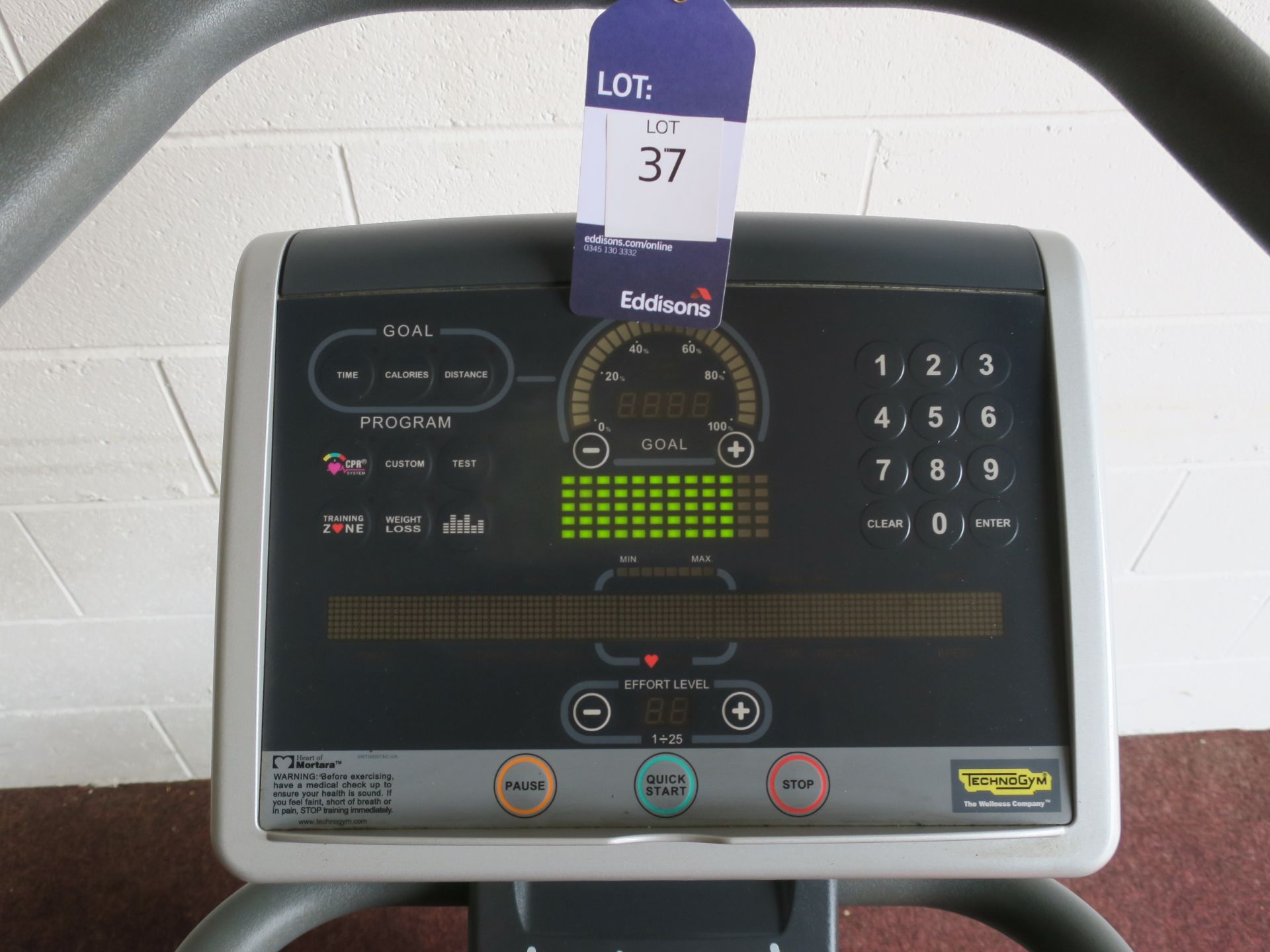 * A TechnoGym Wave EXC 700i SP Stepper Machine with Interactive Screen, Heart Rate Monitors, Cup - Image 3 of 3