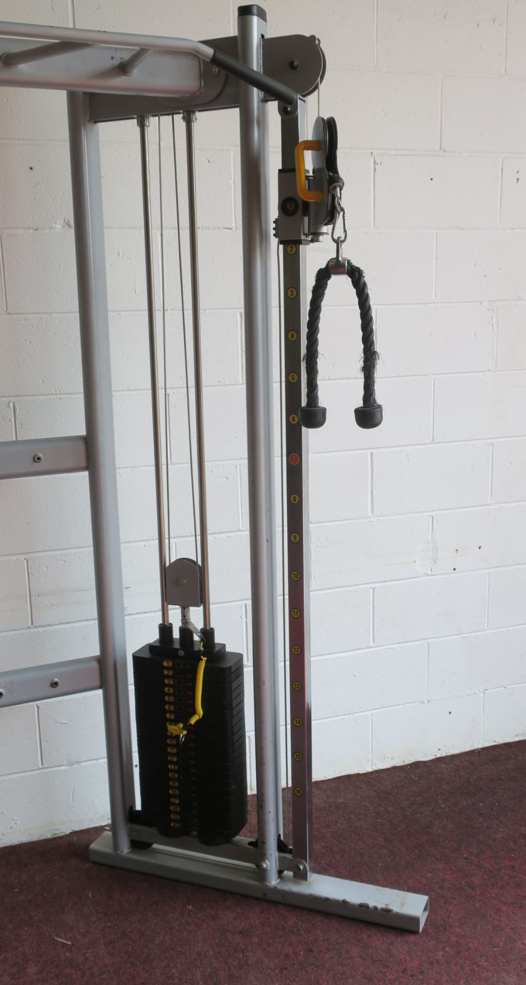 * A Leisurelines Twin adjustable Pulley Machine. Please note there is a £10 Plus VAT Lift Out Fee on - Image 3 of 3