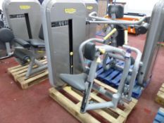 * A TechnoGym Low Row, Weight Stack 120Kg. Please note there is a £5 Plus VAT Lift Out Fee on this