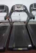 * A TechnoGym Model Dakbey Treadmill Touch Screen complete with iPod Dock s/n DAKBEY13002116 YOM