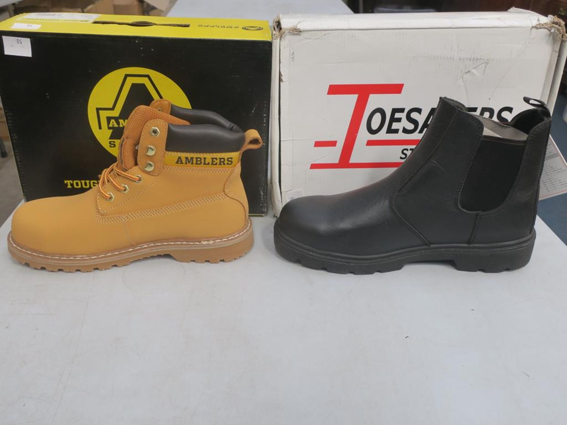 * Two pairs of New/Boxed Safety Boots. Amblers Safety Footwear FS7 in Honey colour size 7. ToeSavers - Image 2 of 3