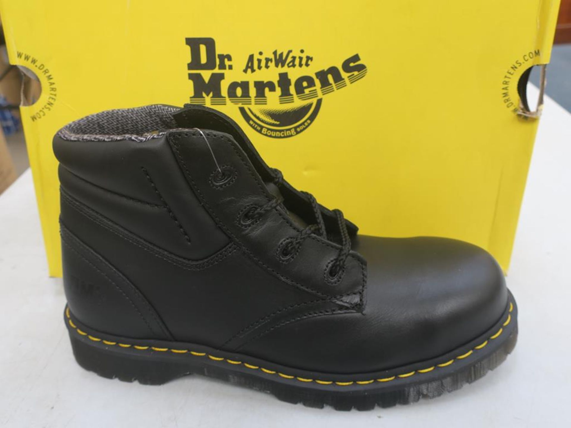* A pair of New/Boxed Dr Martens Boots, Icon 7B09 SSF, 12230001, Industrial Full Grain, in black, UK
