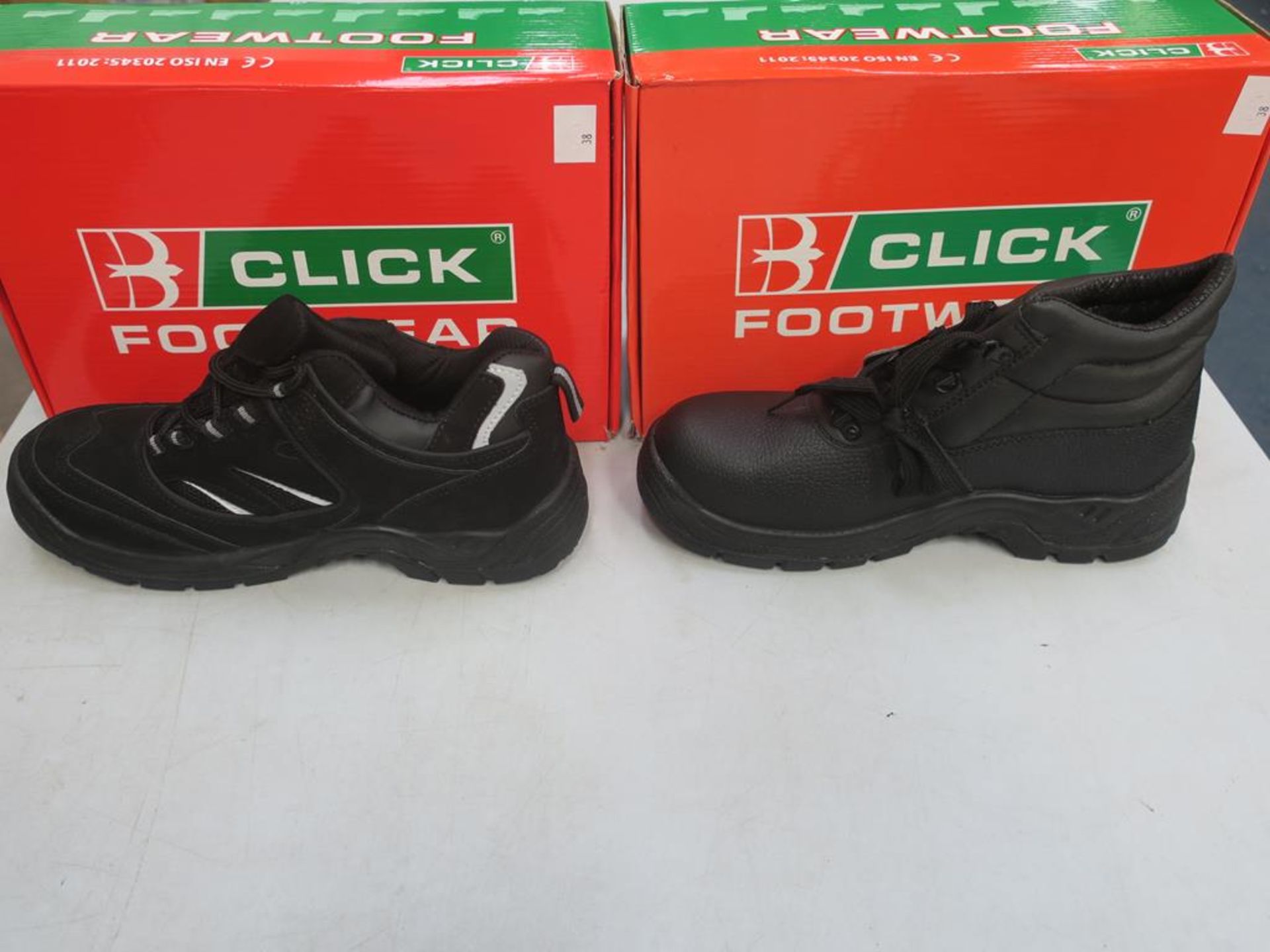 * A pair of New/Boxed Click Trainer Shoe (safety) CDDTB in black size 8, together with a - Image 2 of 3