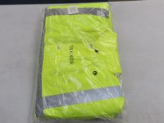 * A box containing six Hi-Vis Work Jackets (4 X Medium 2 X 3XL)