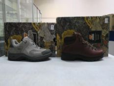 * Two pairs of new/boxed Zamberlan Footwear: a pair of Hydrobloc Brown size 37 (UK size 4) and a