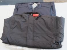 * A box of Waterproof Jackets to include Navy XXL, XL and M together with Black M, L, XXL (6)