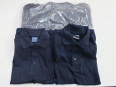 * A box containing Navy Blue Polo Shirts (sizes may vary)
