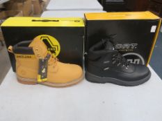 * Two pairs of New/Boxed Safety Boots. Amblers Safety Footwear FS7 in Honey Colour size 10; Fort