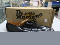 * A pair of new/boxed Dr Martens Black 3 eyelet Shoe size 15