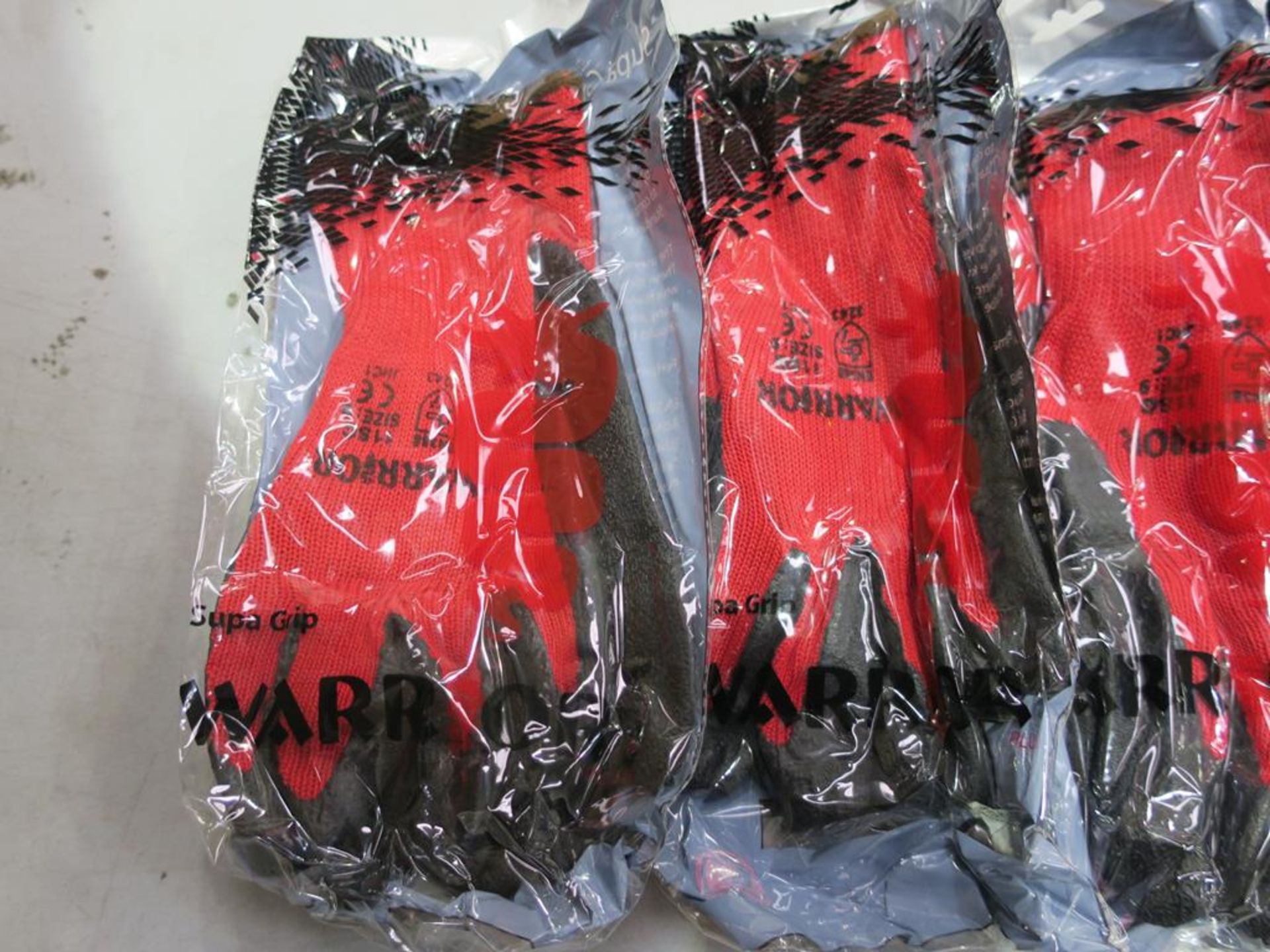 * A box of 120 pairs of size 9 Black and Red Workwear Gloves - Image 2 of 3