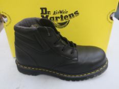 * A pair of New/Boxed Dr Martens Boots, Icon 7B09 SSF, 12230001, Industrial Full Grain, in black, UK