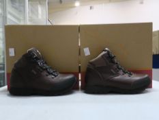 * Two pairs of new/boxed Outdoor Scene Ascent Ladies Dark Brown Shoes size 3 (2)