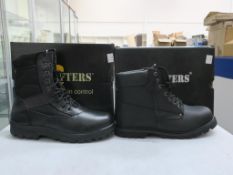 * Two pairs of new/boxed Grafters Footwear: a pair of Black Leather 'G-Force' Combat Boots size 12