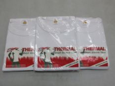 * A box of White Thermal short sleeve Vests (XXL)