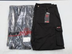* Twenty six pairs of Tuffstuff 711 Pro Work Trousers Black in various sizes