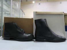 * Two pairs of new/boxed Footwear: a pair of Tuffking Black Boots with External Toe Cap size 12