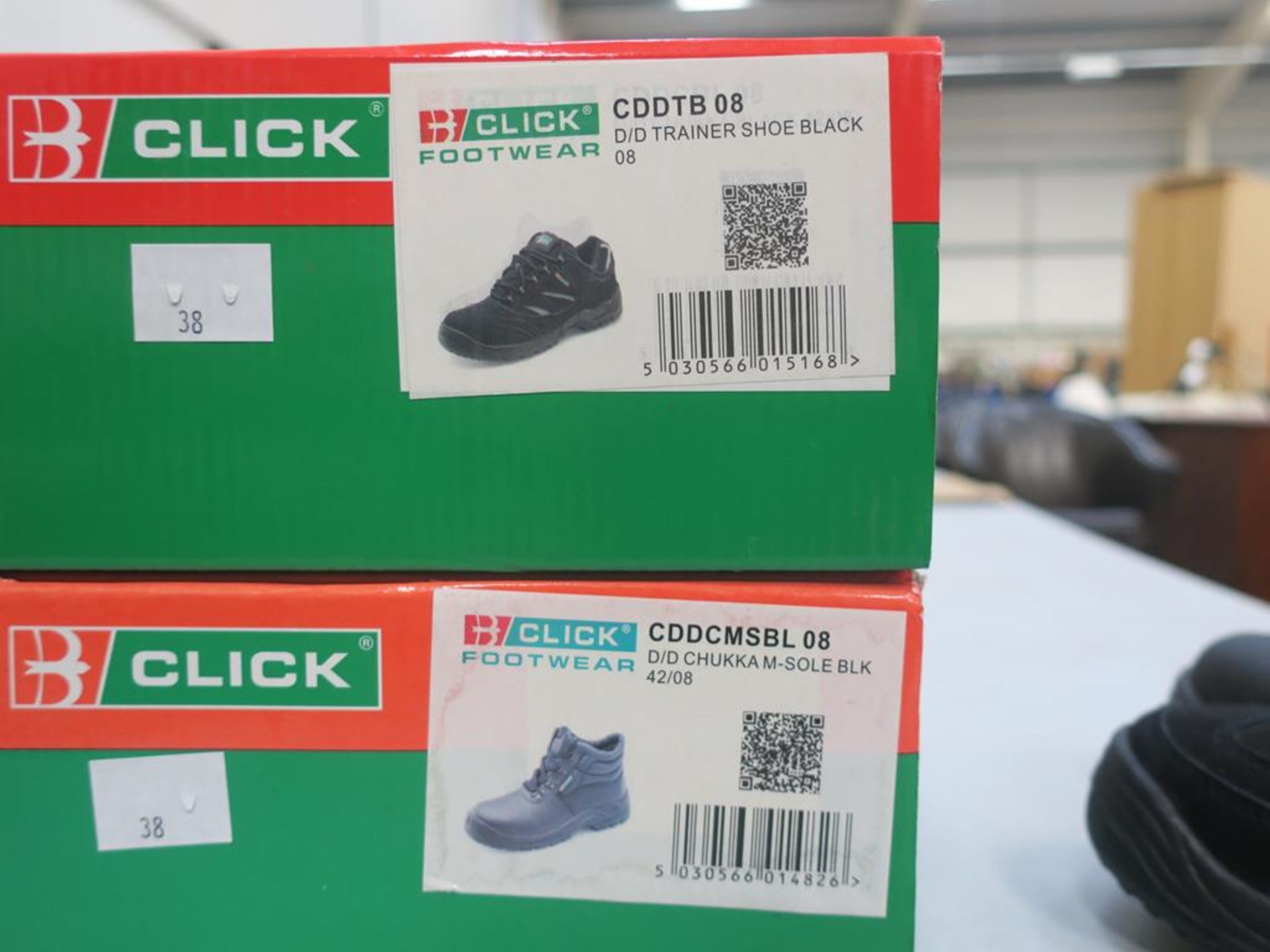 * A pair of New/Boxed Click Trainer Shoe (safety) CDDTB in black size 8, together with a - Image 3 of 3
