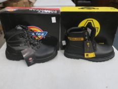 * Two pairs of New/Boxed Safety Boots. Dickies Severn S3 Boot Code FA23500 in black size 7,