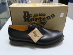 * A pair of new/boxed Dr Martens Black Smooth 3 eyelet Shoes size 15
