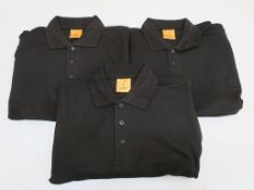 * A quantity of Black Polo Shirts in sizes L and XL