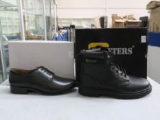 * Two pairs of New/Boxed Grafters Footwear. A pair of Black 4 Blind Eyelet Ladies Cadet Shoe size 8,
