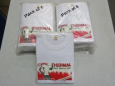 * A box of White Thermal short sleeved Vests (S, M, XL, XXL)