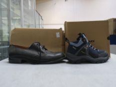* Two pairs of new/boxed Footwear: a pair of Marlone for Men 'Granit' Shoes in Black size 12 and a