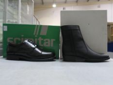 * Two pairs of new/boxed Scimitar Footwear: a pair of Black 'Cadet' Capped Gibson Leather Shoes size