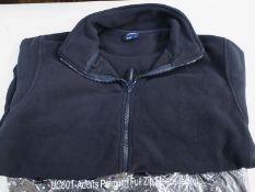 * A box containing a qty of Navy Fleeces with full chest zip (XL, XXL, XXXL)