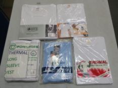 * A box of White Thermal short sleeve Vests (S, M)