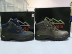 * Two pairs of New/Boxed Johnscliffe Footwear. A pair of Navy/Grey 'Pennine II' Jontex Trekker Boots
