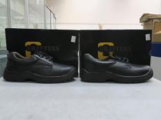 * Two pairs of new/boxed Grafters Footwear Black Leather 'Belvoir' Padded Collar 4 eye Safety
