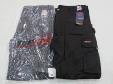 * 21 pairs of Tuffstuff 711 Pro Work Trousers in Black (various sizes)