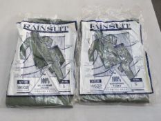 * Two boxes of new Heavy Duty Rainsuits size Small
