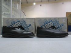 * Two pairs of new/boxed Arco Ladies Black Antistatic Safety Shoes size 8