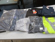 * 20 Hydra-Glo Hi Vis Vests, two Polo Shirts, one Performance Outerwear Jacket, two Fortress
