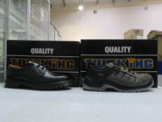 * Two pairs of new/boxed Tuffking Footwear: a pair of Black Deep Air Cushion Soled Non Safety