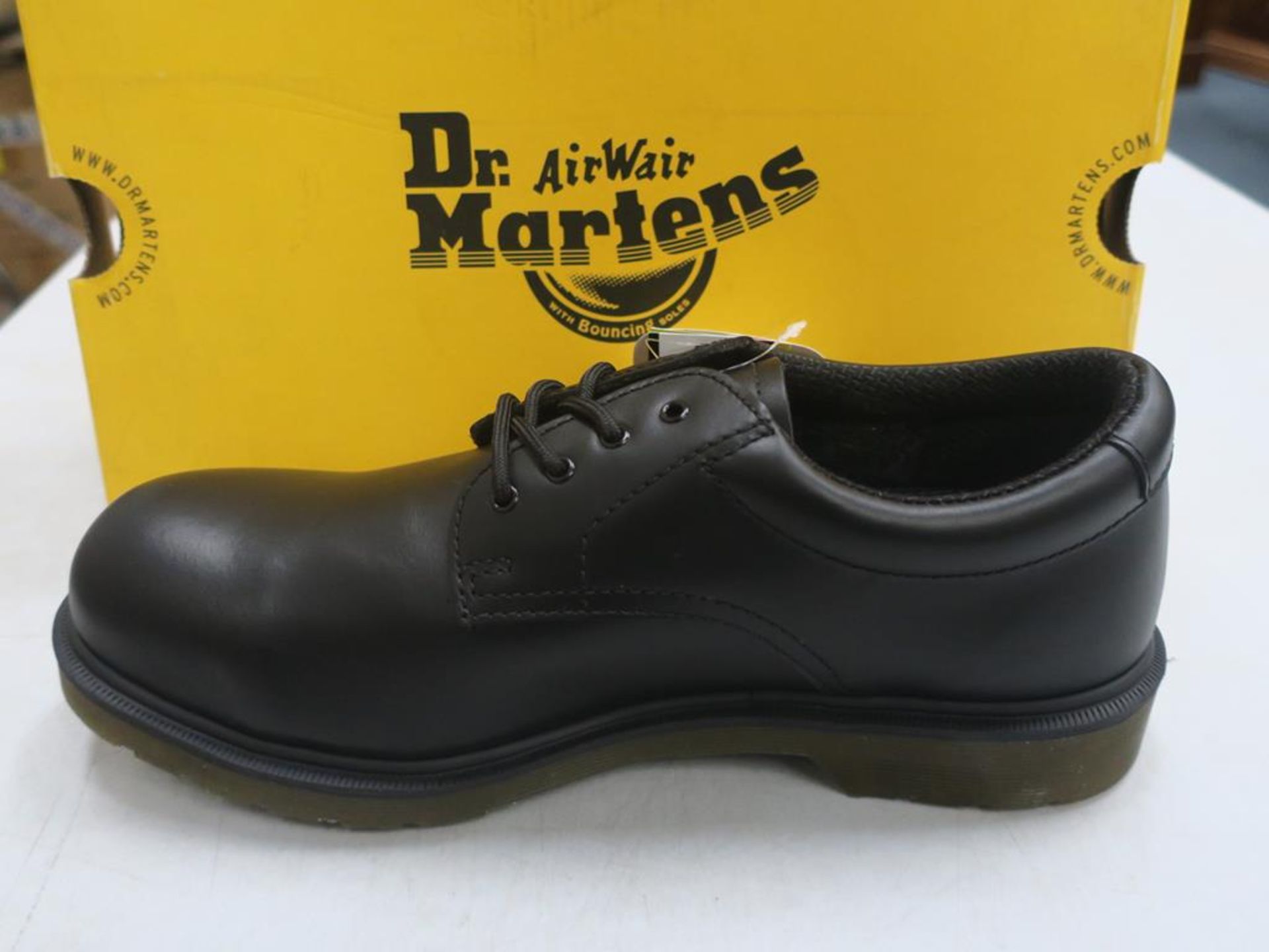 * A pair of New/Boxed Dr Martens shoes, 2216 PW black fne haircell, (13711001) UK size 10 - Image 2 of 3
