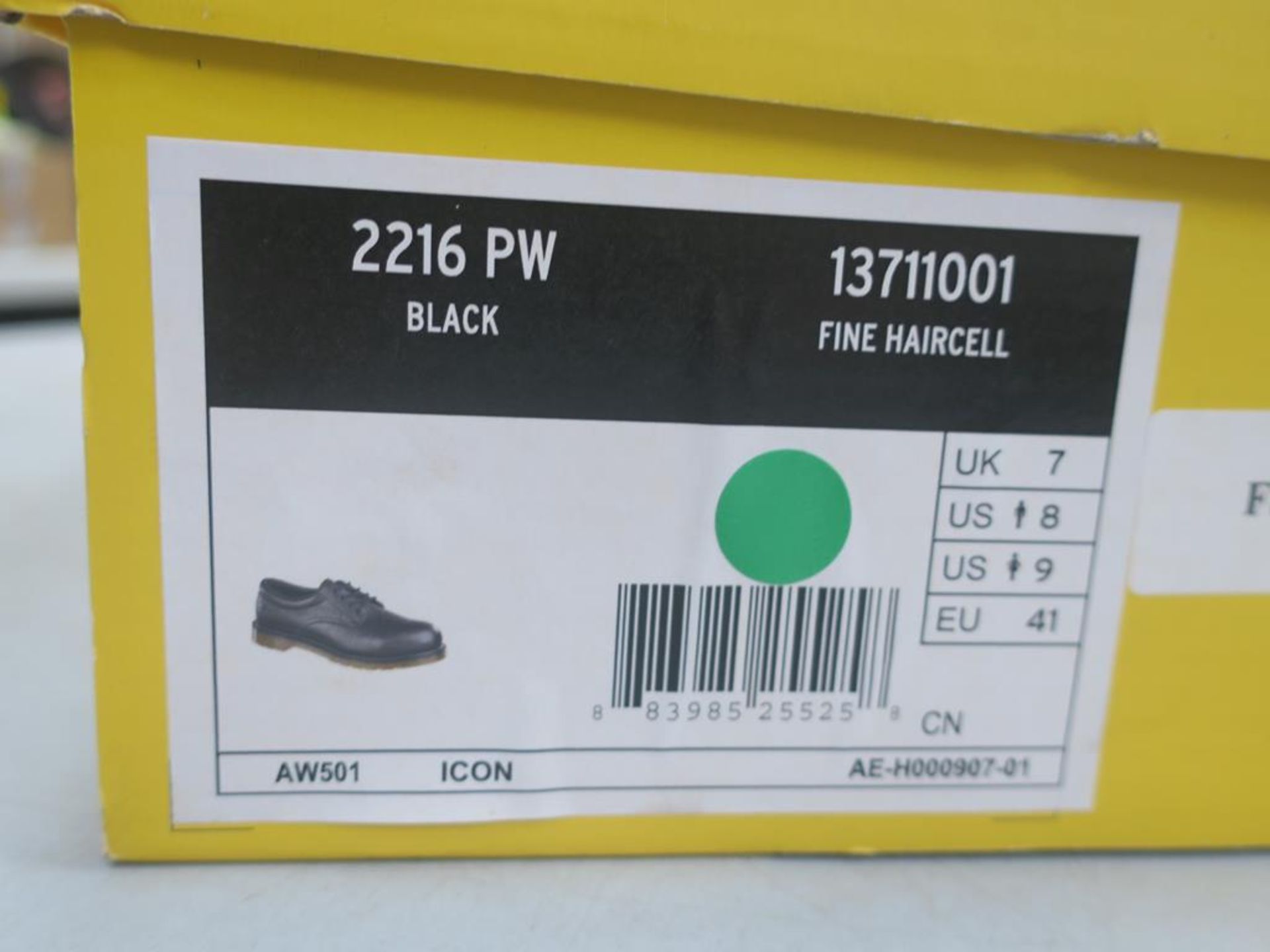 * A pair of New/Boxed Dr Martens Shoes, 2216 PW, Fine Haircell, 13711001, in black, UK size 7 - Image 3 of 3