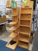 * Two Wooden Shop Display Units