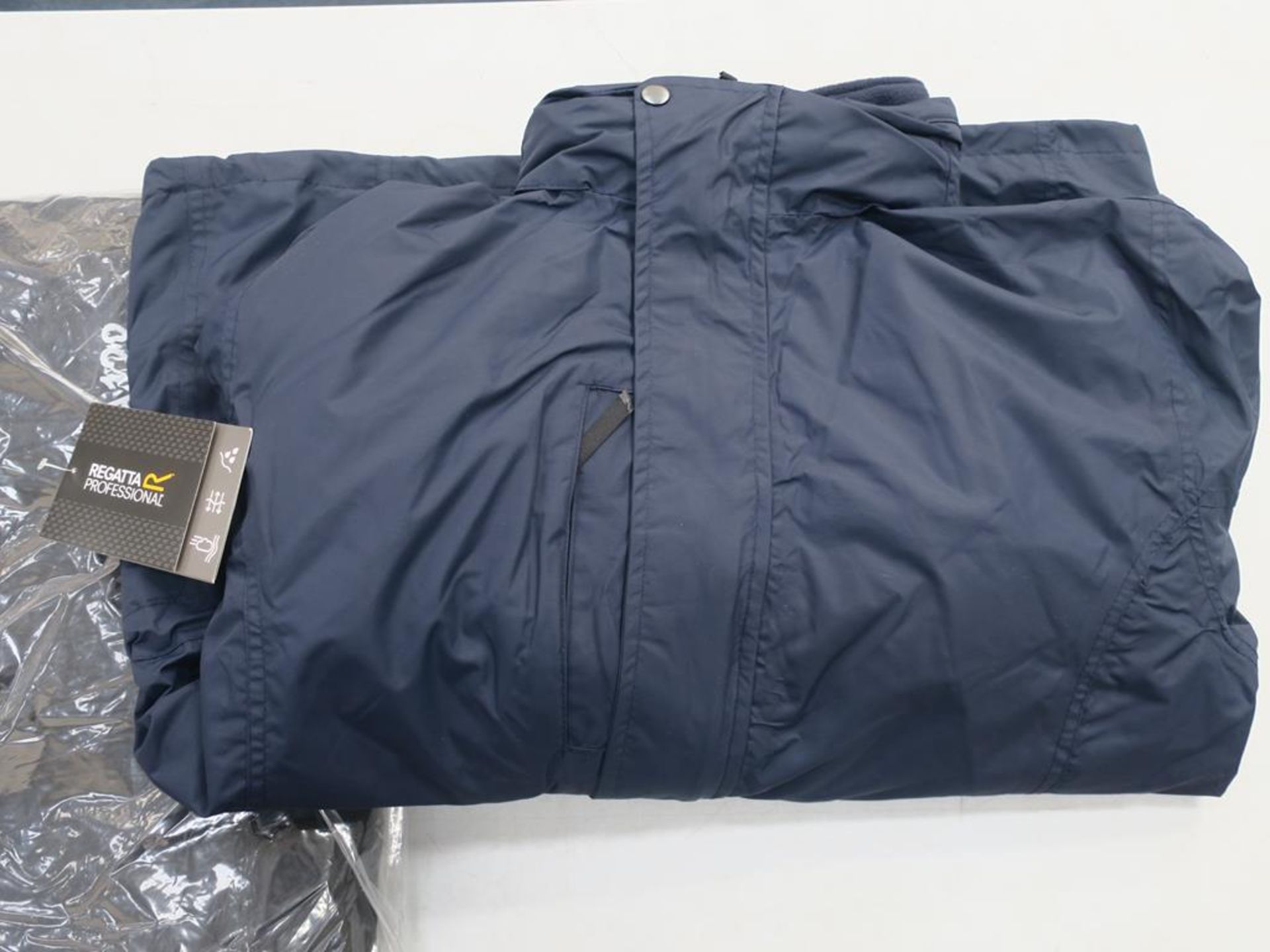 * A box of Waterproof Jackets in Navy and Black (sizes include S,M,and L (5) - Image 3 of 4