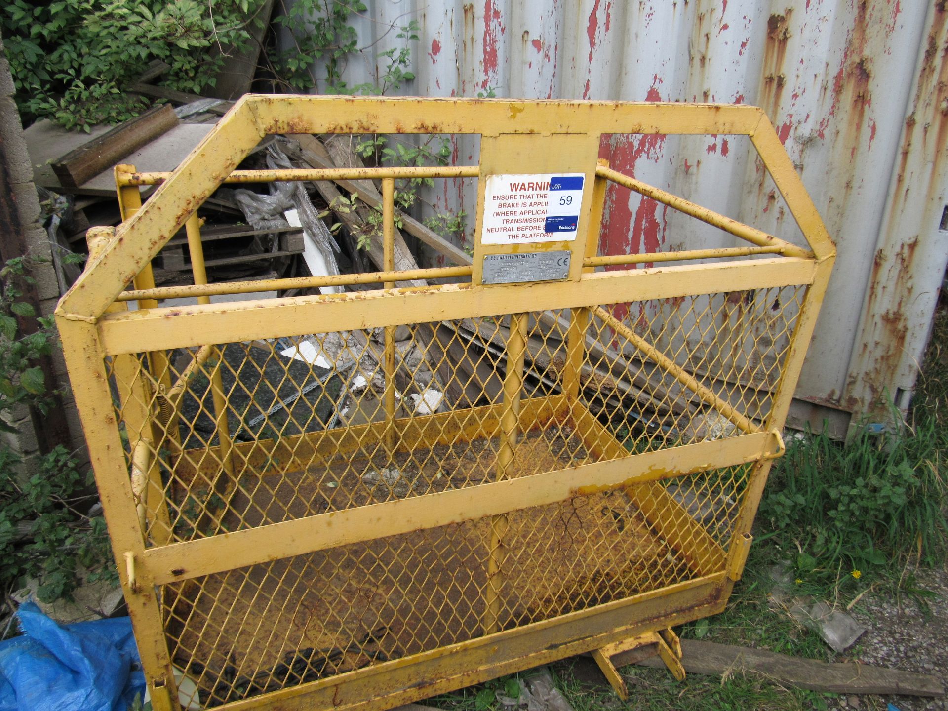S&J MP1500x1000, 2004 man lifting cage