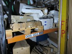 Quantity doors/carcases etc to racking, racking no