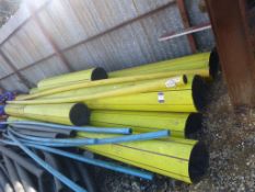 * Qty Drainage Water Pipe and large yellow Gas Pipe. Please note this lot is sold on a Buyer to