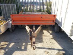 * Fabricated Twin Wheeled Single Axle Heavy Duty Trailer