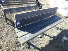 * Steel Framed Plastic Latted Bench