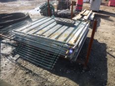 * 5 x Galvanised Fence Panels with Frame