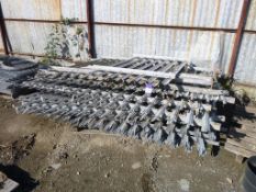 * Qty approx 10 Galvanised Security Fence Panels