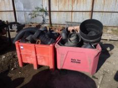 * 2 x Dolavs containing various Pipe Fittings etc